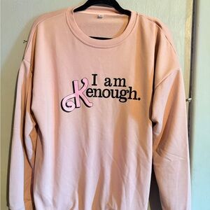 I Am KEnough Pink Graphic Sweatshirt - Women Barbie
